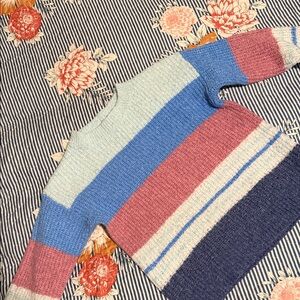 Cat & Jack Multicolor Striped Kids Sweater